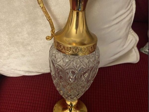 Vintage Crystal Claret Jug - Main image