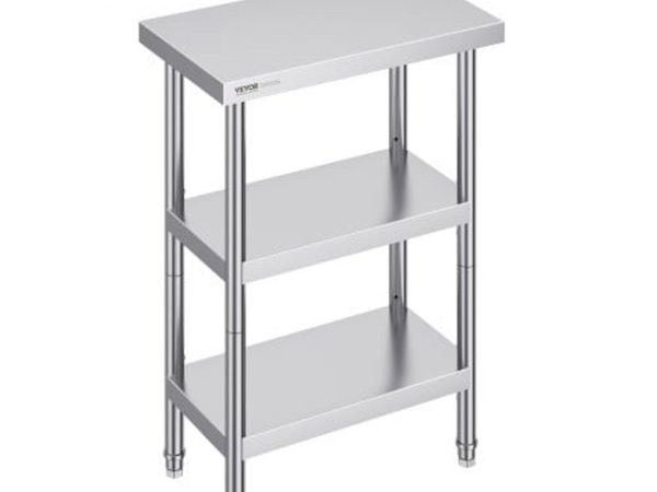 Stainless Steel Food Prep Table Commercial Kitchen - Main image