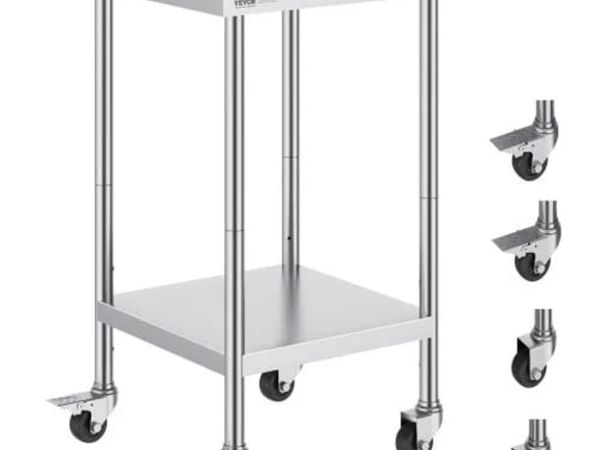 Stainless Steel Food Prep Table Commercial Kitchen - Main image