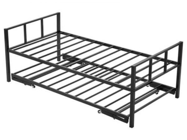 Twin Size Daybed Frame, Day Bed with Trundle, Heav - Main image