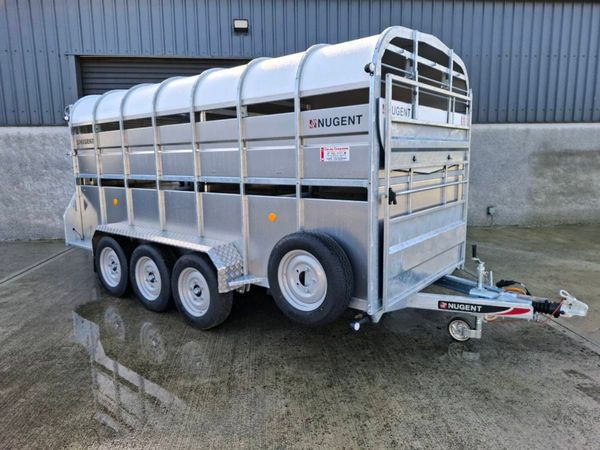New Nugent 14ft x 6ft trailer with sheep decks - Main image