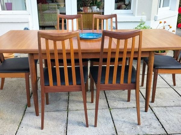 Mid Century Vintage G Plan Dining Table & Chairs - Main image