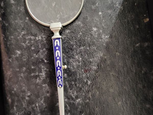 Art Deco Platinin & Enamel Lorgnette (Eye Glasses - Main image