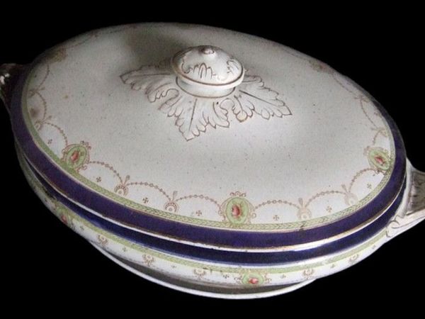 Antique Wedgwood & Co Platter Trio & Tureen c.1910 - Main image