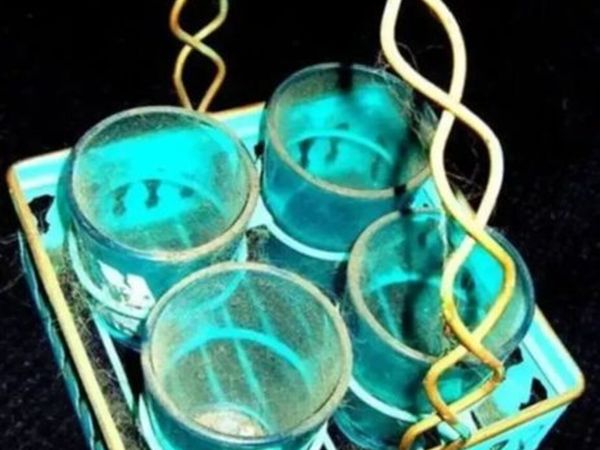 Vintage 1950s Harrods Short Drinks Carrier - Main image