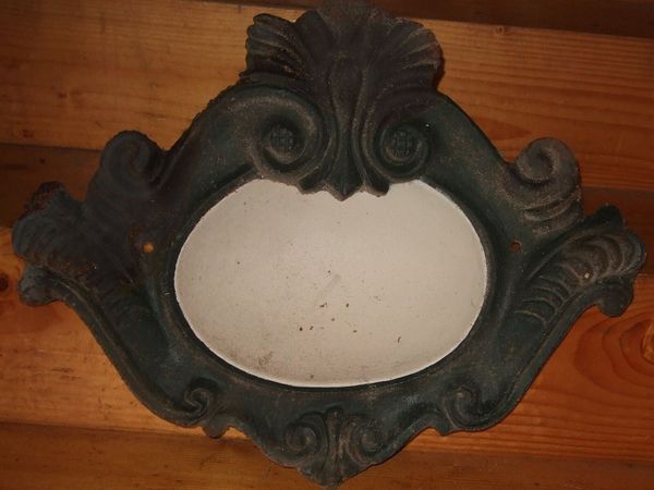 Vintage Victorian Cast Iron House Name Plaque - Main image