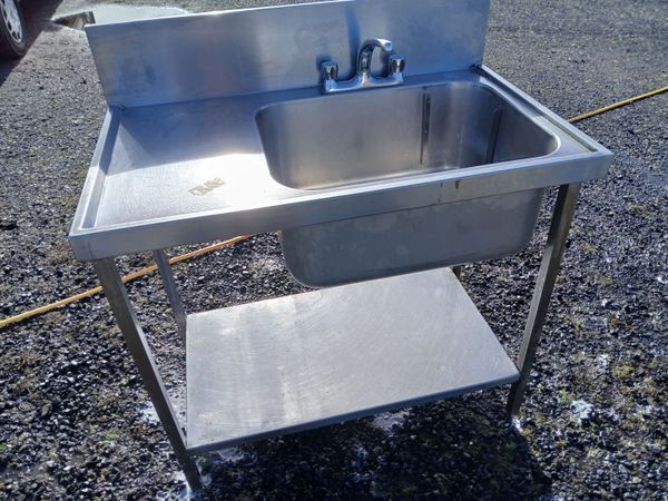 Staneless steel cabbinet sink unit complete - Main image