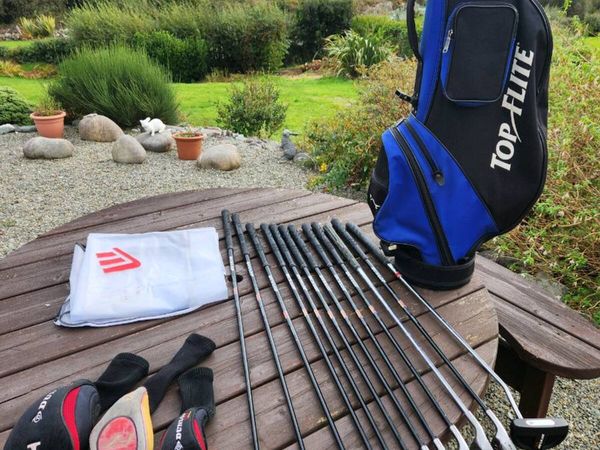 Dunlop Tour left hand set. 12 clubs, bag & balls - Main image