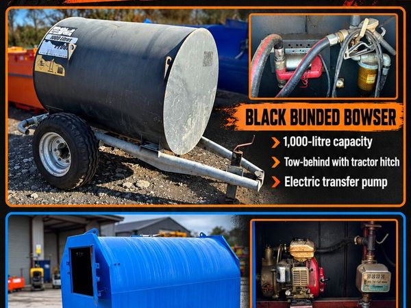 1,000-Litre Bowsers for Sale – Choice of Two - Main image