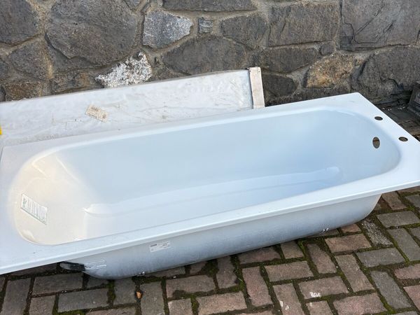 Steel bath with side & legs - Main image
