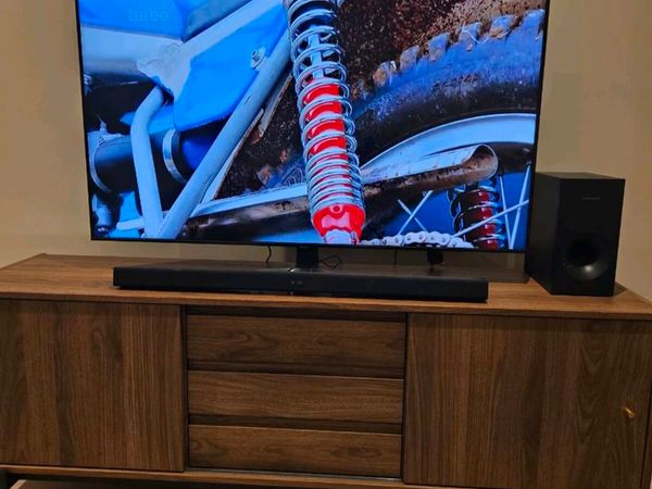 55inch Samsung TV with Sound Bar - Main image