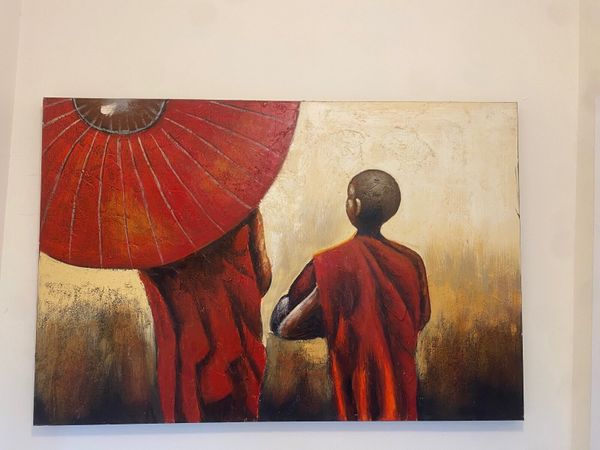 Large Oil Painting on Canvas – 120 x 80 cm - Main image