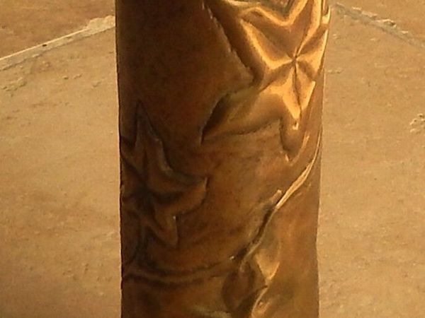Vintage Brass Trench 75mm Art Artillery Shell - Main image