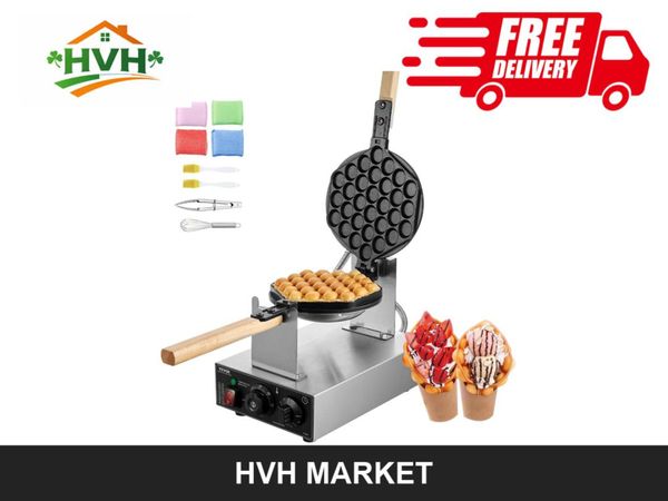 1400W Rotating Bubble Waffle Maker - Main image