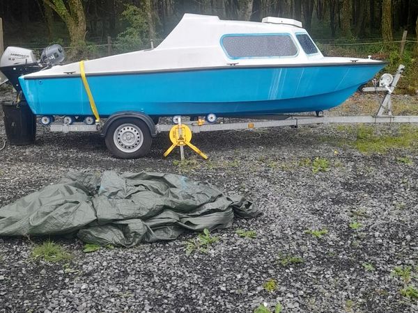 16ft cabin boat. - Main image