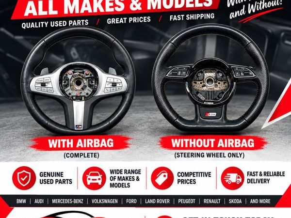 Used steering wheels with airbags or without – all - Main image