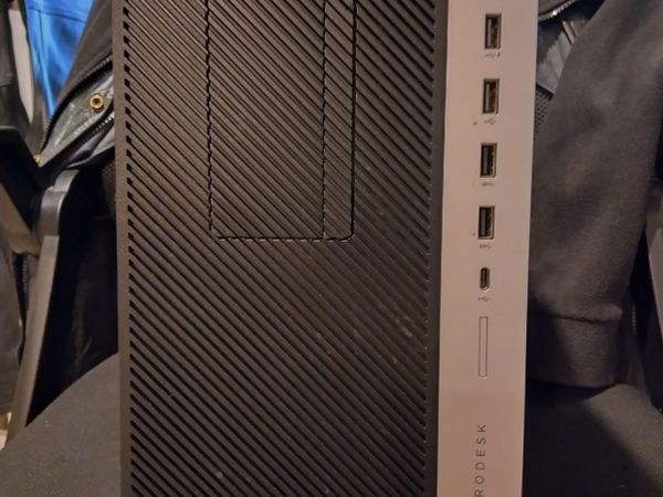 HP ProDesk 600 G3 MT (i5 6th Gen) and power cable - Main image