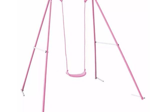 Chad Valley Single Metal Swing Pink- NEW - Main image