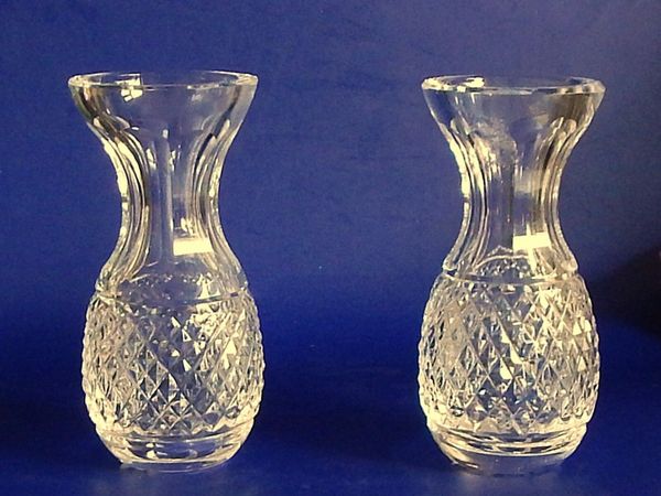 Pair of Small Vintage Waterford Crystal Bud Vases - Main image
