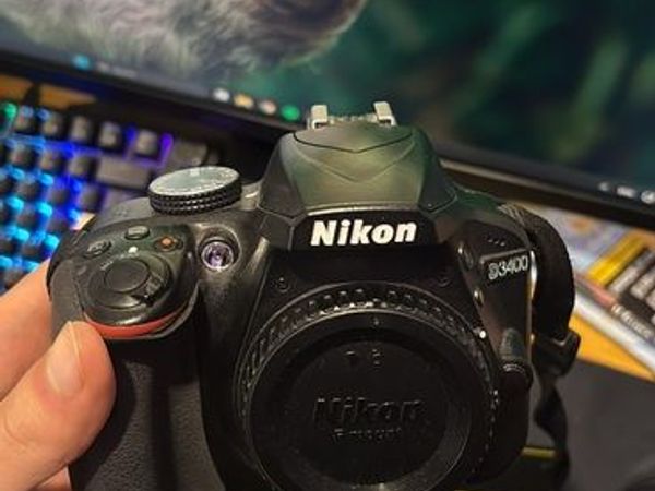 Nikon D3400 DSLR Camera + 18-55mm & 50mm Lenses + 3 Batteries - Main image