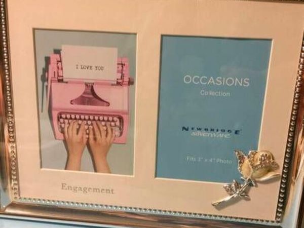 Newbridge double Engagement frame. New in box. Unw - Main image