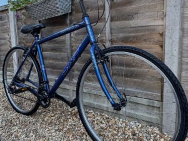 ADULTS BLUE APOLLO HYBRID BIKE 21” FRAME URBAN BIK - Main image