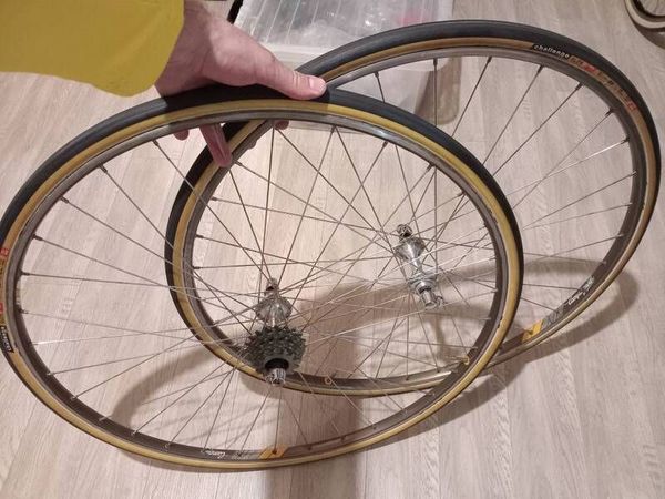 7 speed 80s tubular wheelset rim brake - Main image