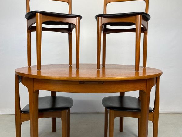 Nathan Mid Century Roundette Table & Chairs - Main image