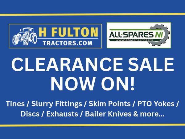 Agri Parts Clearance Sale - Main image