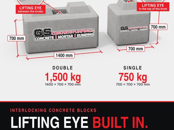 Kelly blocks – double & single, lifting eye - Main image