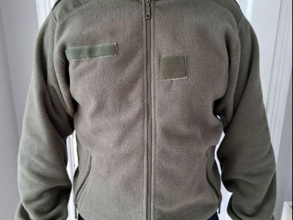 Army khaki green fleece. - Main image