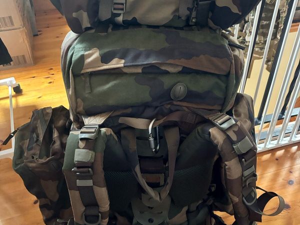 Genuine French army large camouflage backpack - Main image