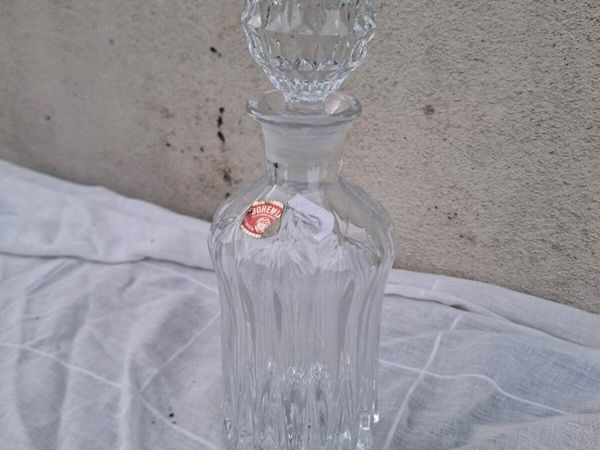 Bohemian crystal carafe possible to post - Main image