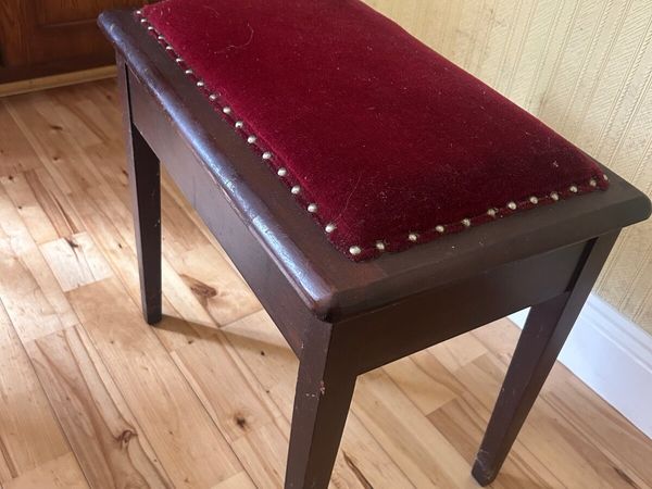 Antique mahogany piano stool - Main image