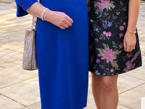 Via Veneto Royal Blue Dress - Main image