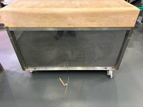 Butchers block and stainless stand - Main image