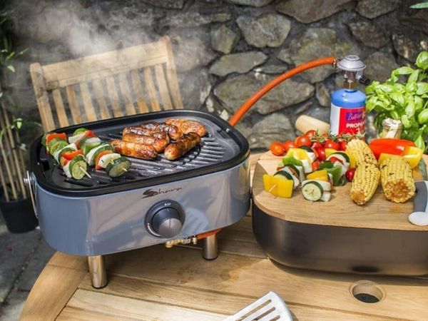 🔥 SAHARA MINI PORTABLE GAS BBQ – GREY MODELS 🔥 - Main image