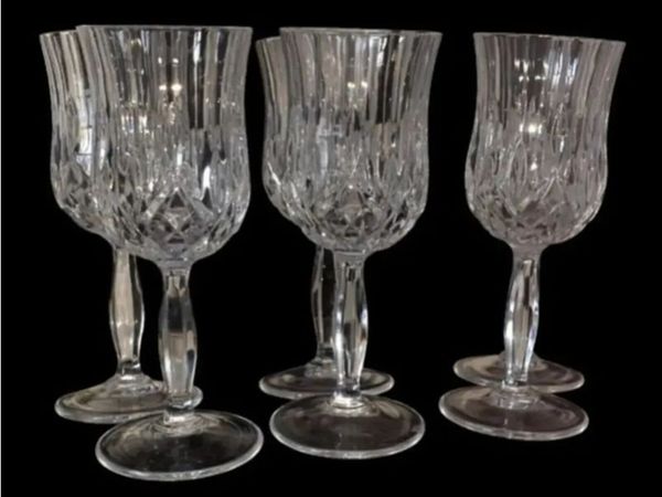 Pristine Unused Set of 6 RCR Opera Crystal Glasses - Main image