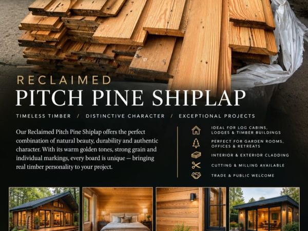 RECLAIMED PITCH PINE SHIPLAP  AUTHENTIC TIMBER FOR - Main image