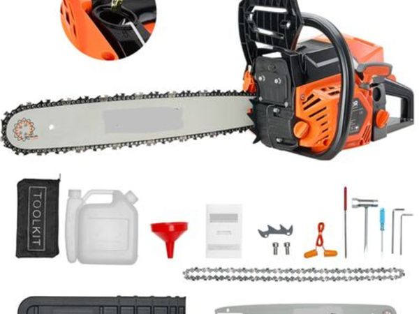 62 cc Gas Chainsaw, 20 inch Gas Powered Chainsaw, - Main image