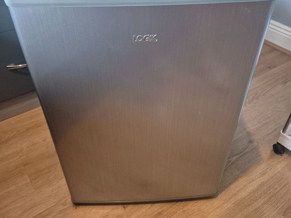 Silver Logik mini fridge. - Main image
