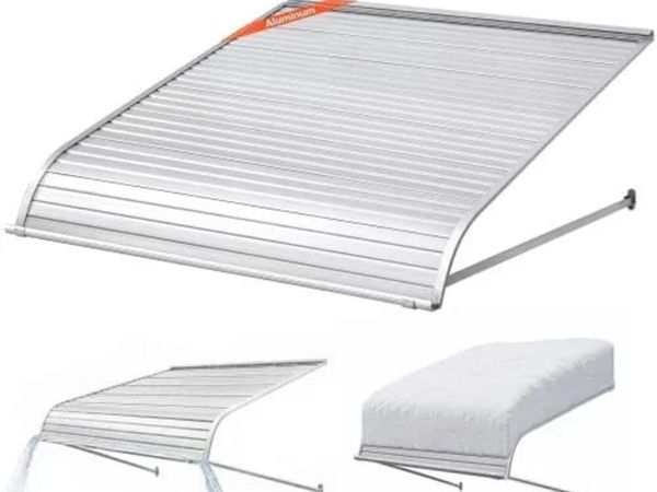 Aluminum Awning 48 x 42 in, Durable Window Awning - Main image