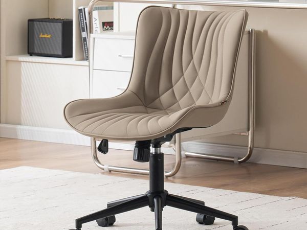 Office Chair Adjustable Ergonomic Desk Armless PU - Main image