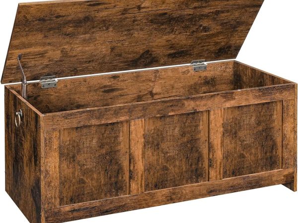Storage Chest Wooden Bench Blanket Box Storages - Main image