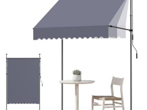 Manual Retractable Awning, 150 cm Outdoor Retracta - Main image