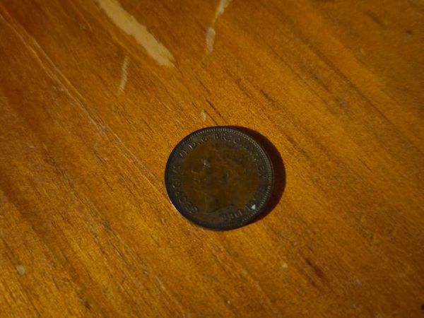 Vintage British Farthing 1950 - Main image