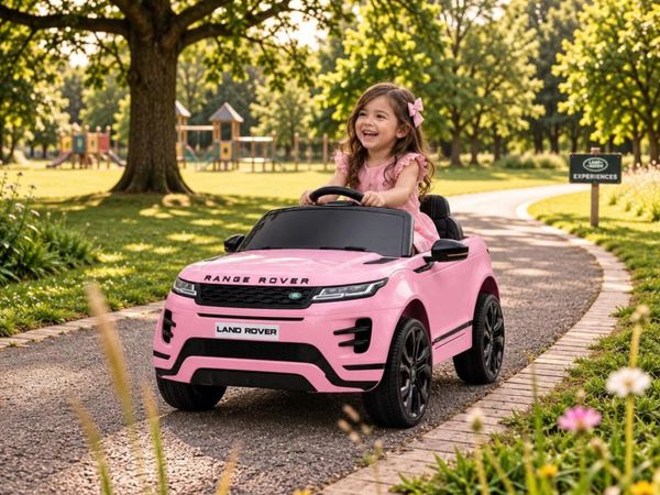 Range Rover Evoque 12V Electric Ride On Jeep Pink - Main image
