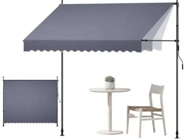 Manual Retractable Awning, 300 cm Outdoor Retracta - Main image