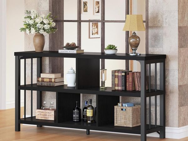 5 Cube Storage Organiser Bookshelf Low Bookcase - Main image