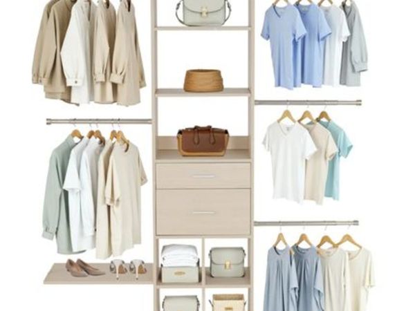 Closet System with 2 Drawers, Adjustable Height - Main image
